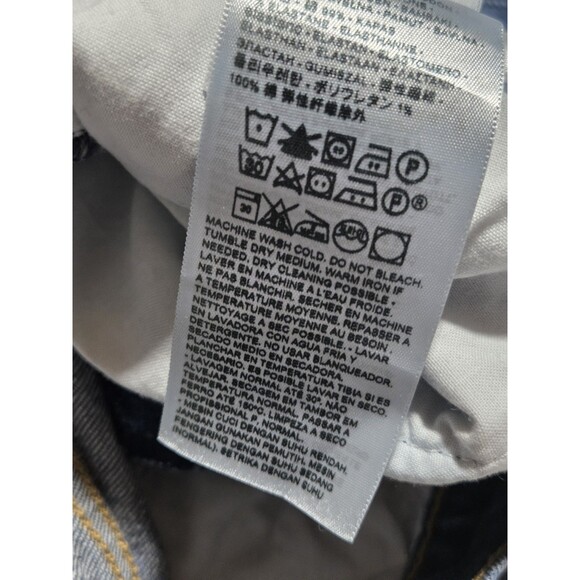 Levis Ribcage Boot Jeans Women 27x33 Blue Bootcut Denim Stretch Rodeo Western - Picture 10 of 14